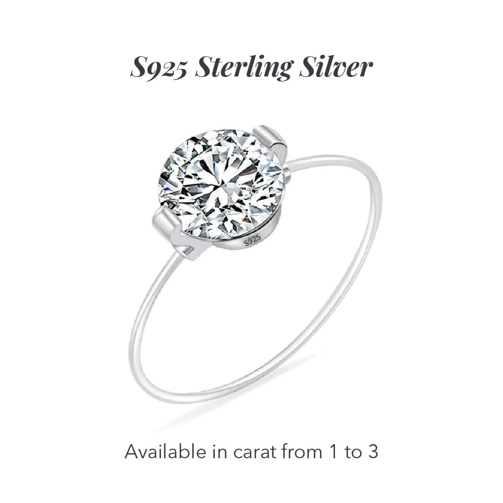 Moonlight Moissanite Invisible Ring