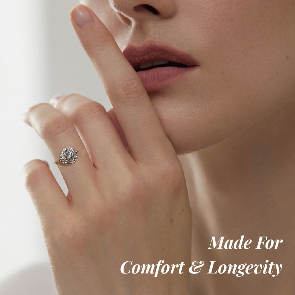 Moonlight Moissanite Invisible Ring