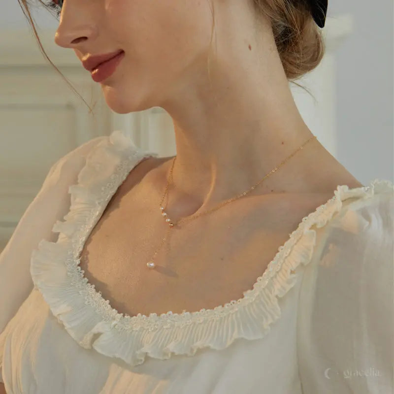 After Hours Dainty Pearl Necklace Vintage Pearl Necklace for Women 3