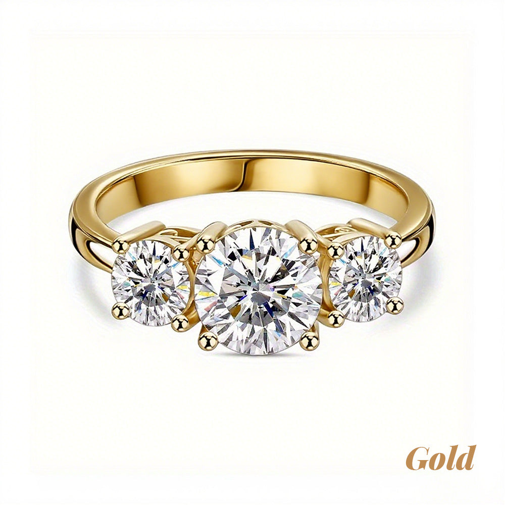 Luminous Golden Twilight Ring
