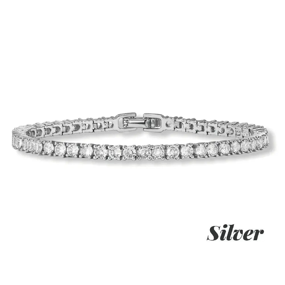 Golden Grace Zirconia Tennis Bracelet