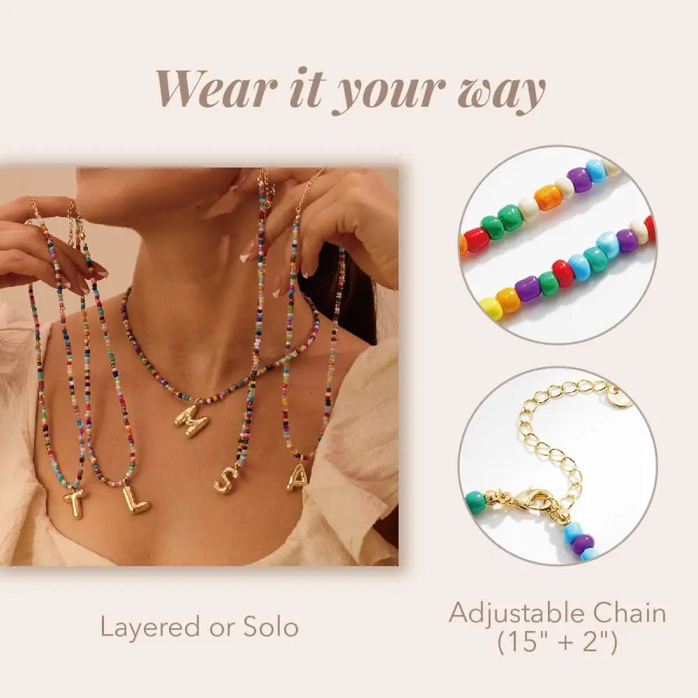 Color Muse Initial Necklace