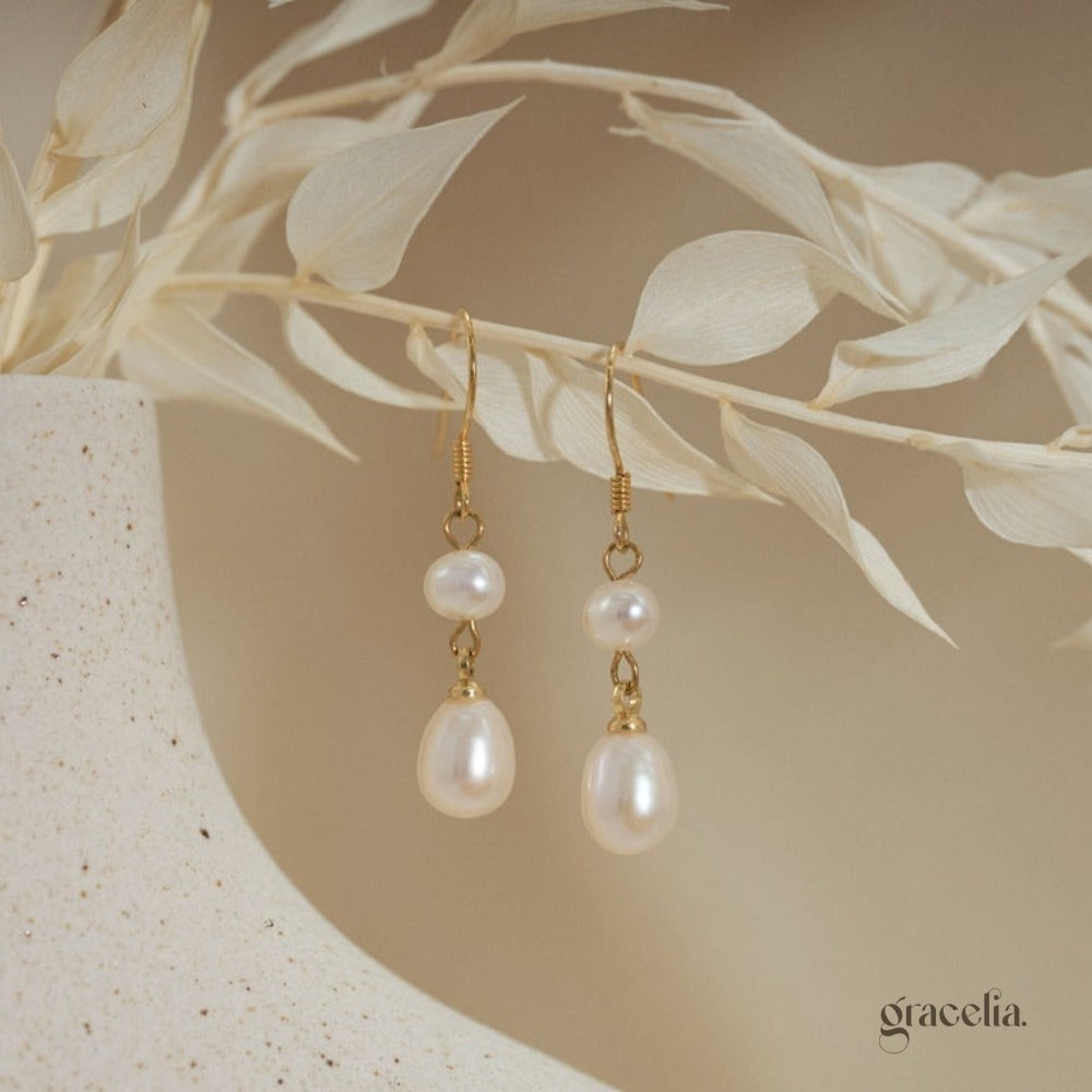 Charmant Freshwater Pearl Drop Earrings