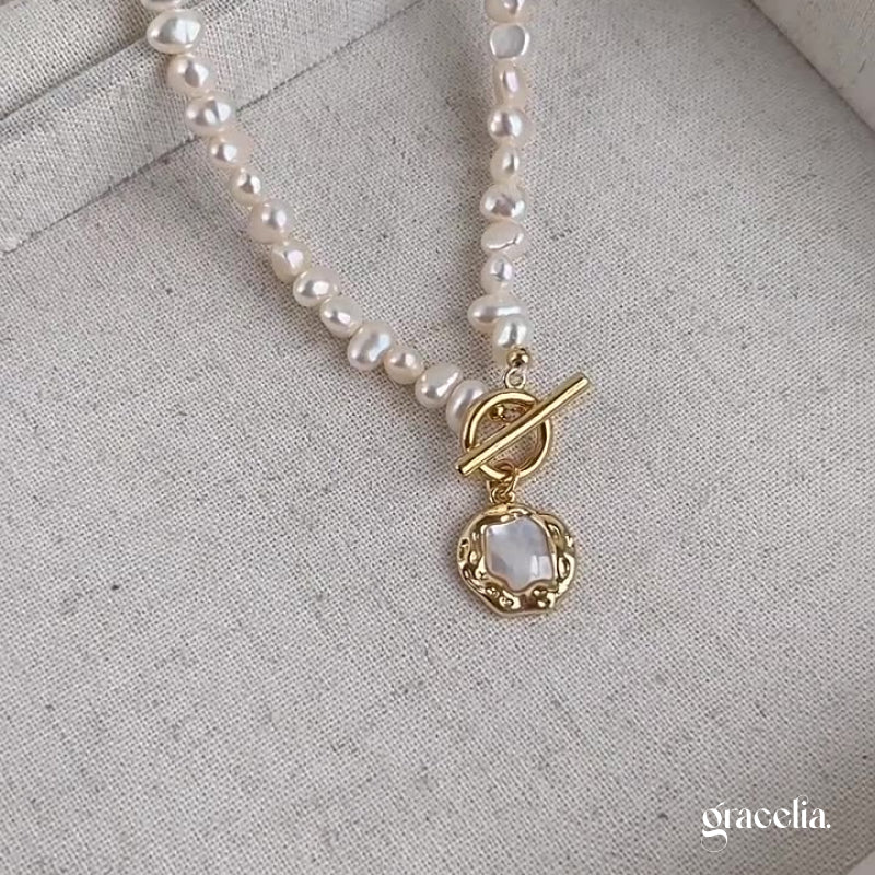 Aura Baroque Pearl Necklace