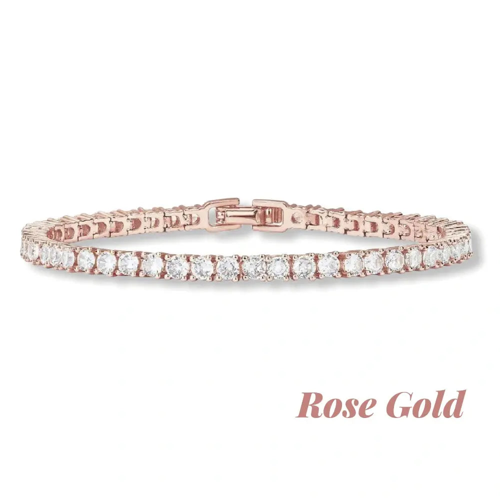 Golden Grace Zirconia Tennis Bracelet
