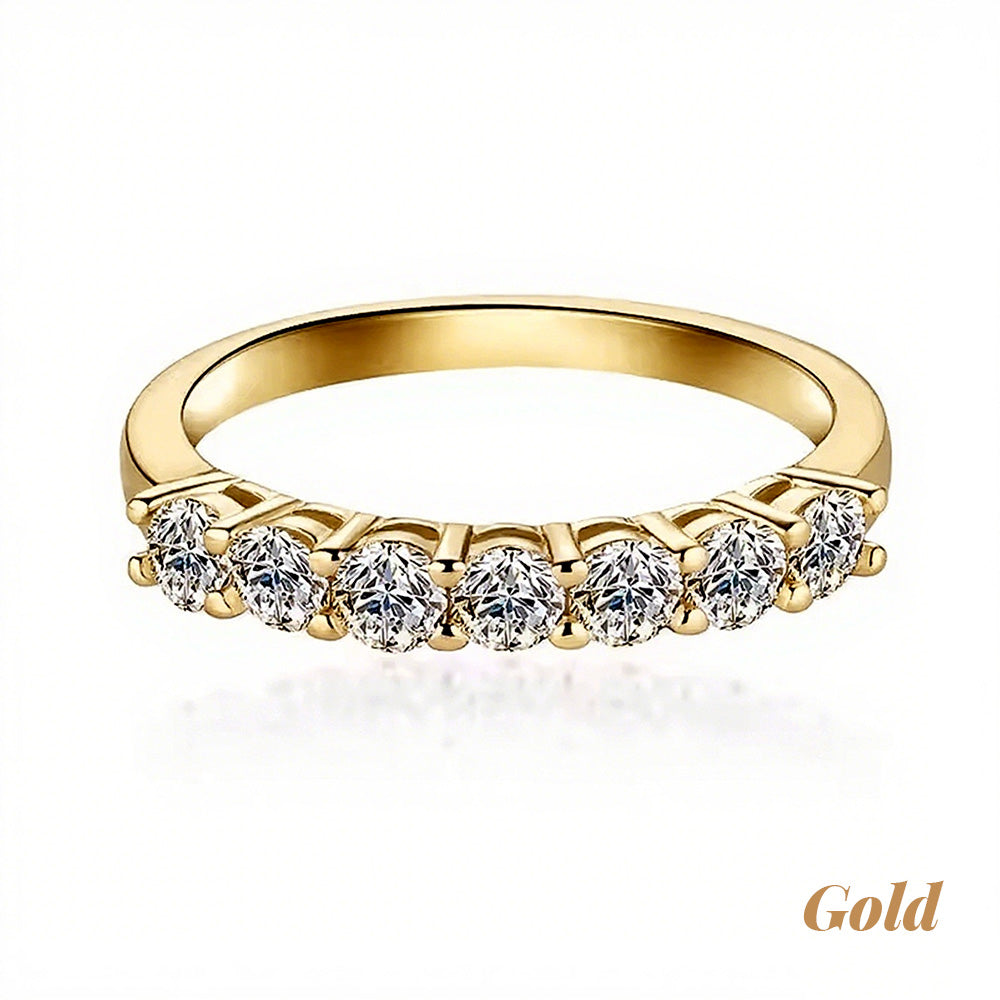 Luminous Golden Twilight Ring